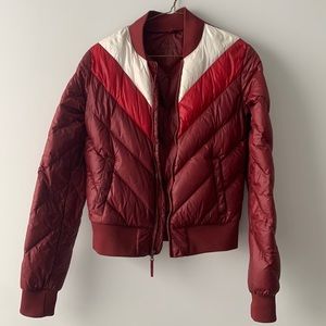 Aritzia TNA Blackstone Bomber Down Jacket